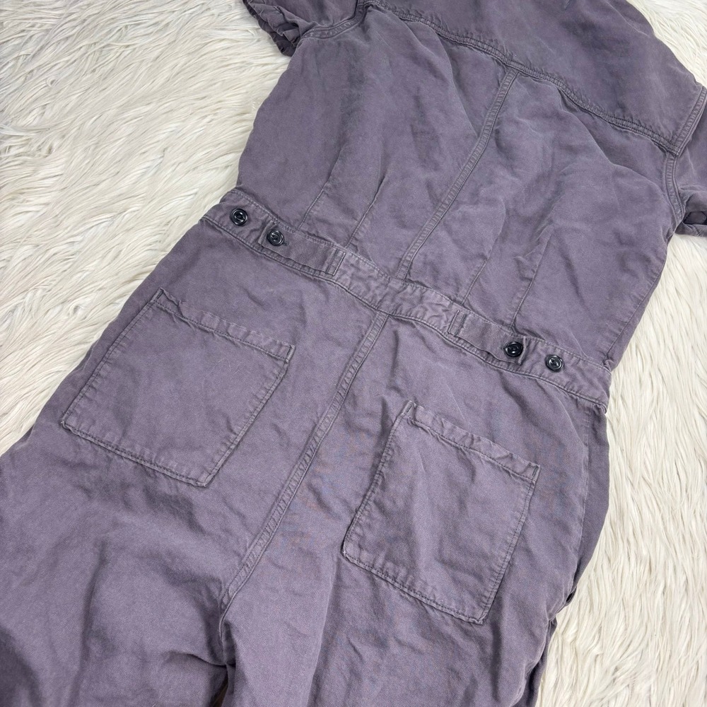 Outerknown Women's XS Gray S.E.A. Jumpsuit Cover Alls Minimalist Cotton Linen - Picture 6 of 6
